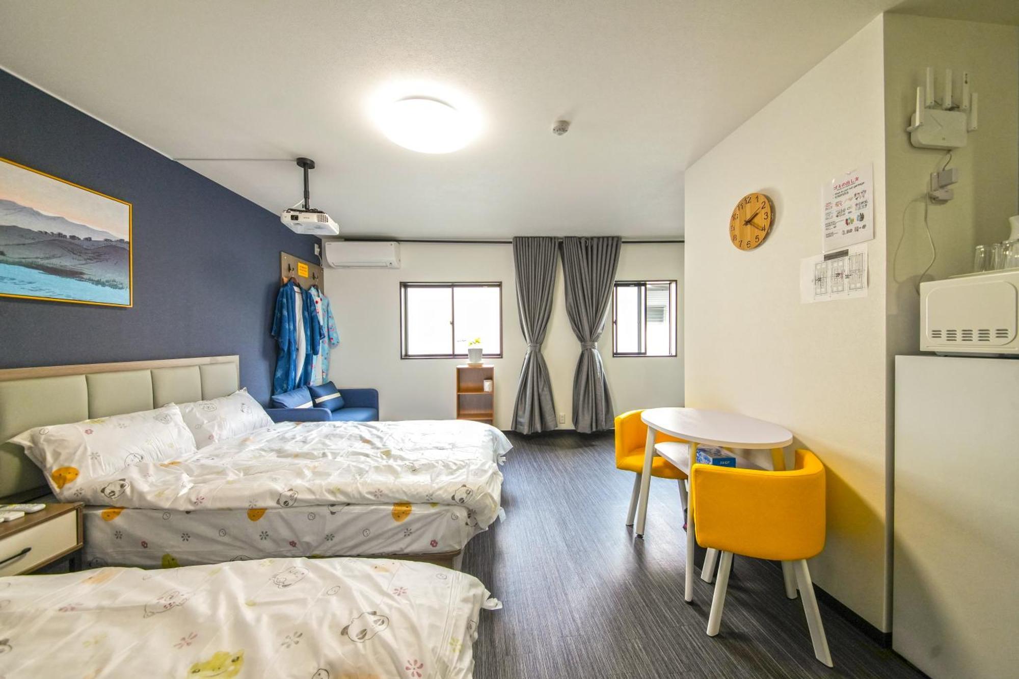 Appartement Blue House I大阪青の舍 I床品只使用一次 I步行8分钟内4站可达 Ōsaka